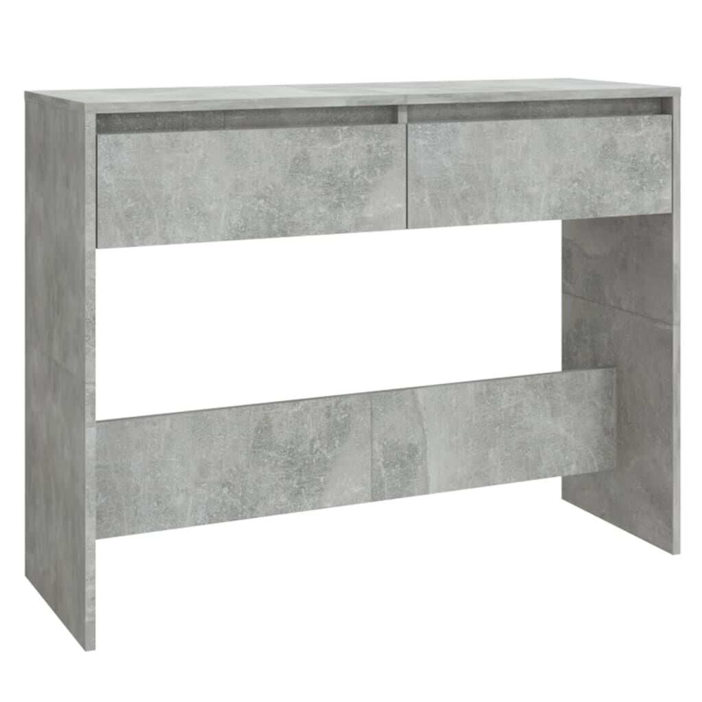 VidaXL Tavolo Consolle Grigio Cemento 100x35x76,5 cm in Truciolato VidaXL 809840 tavolino da caffè, comodino e consolle da soggiorno