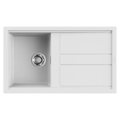 Elleci Lavello Incasso 1 vasca 86x51 Best 400 Keratek Bianco White Assoluto LKB40096
