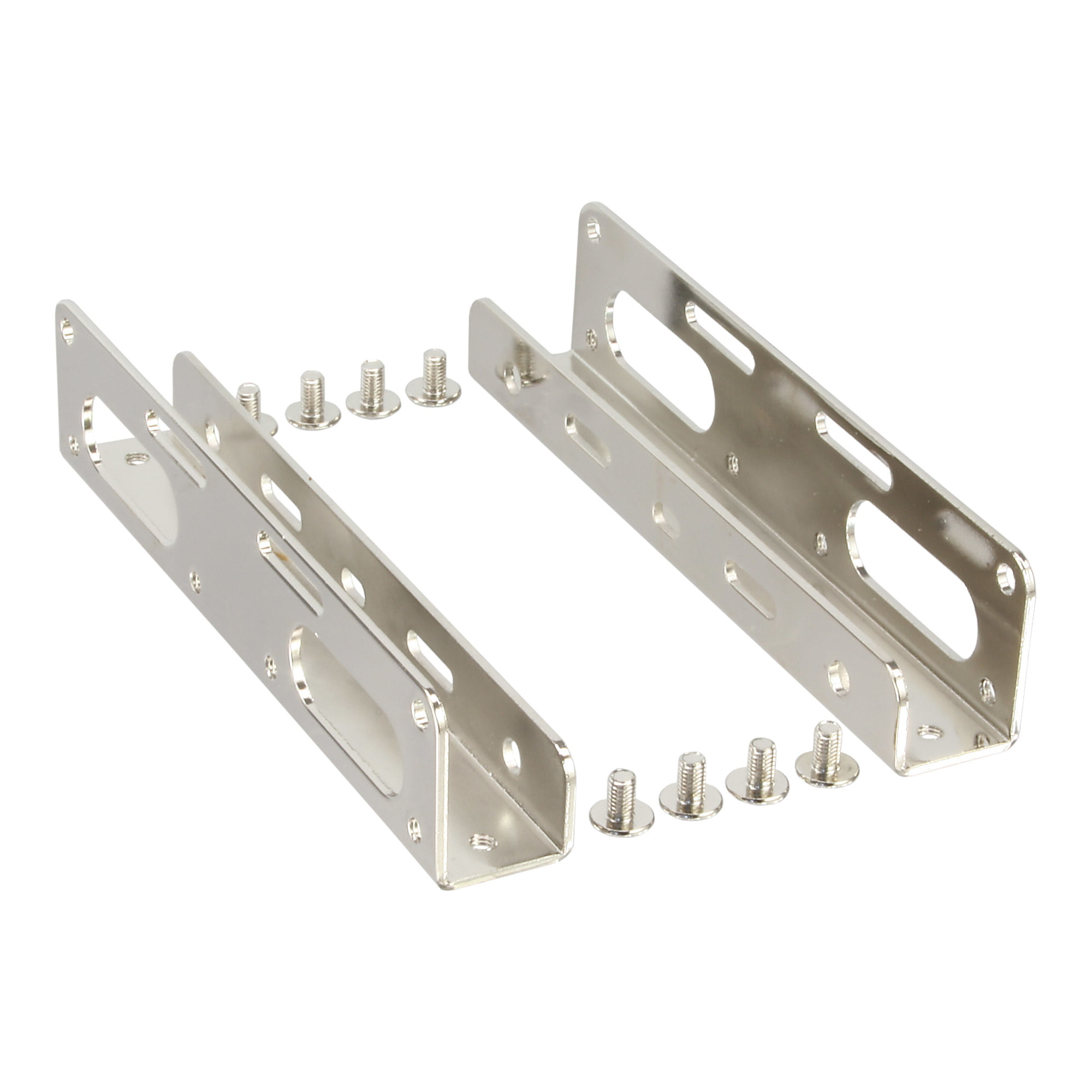 InLineÂ HDD Einbauschienen, 6,35cm (2.5")zu 8,89cm (3.5"), nur Rahmen und Schrauben (39950B) InLine Guide di montaggio per HDD/SSD da 2,5" a 3,5", te