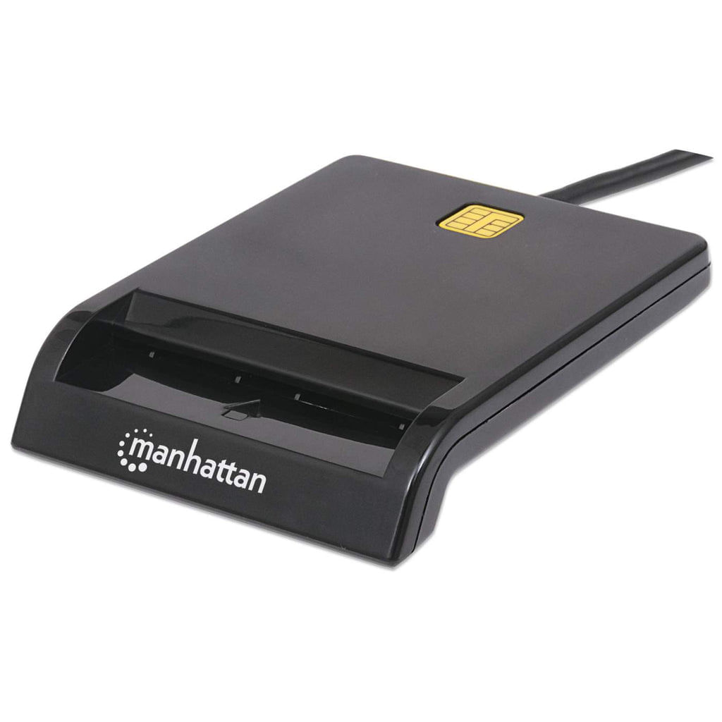 Manhattan 102049 lettore di card readers Interno USB USB 2.0 Nero (USB-A Contact Smart Card Reader, 12 Mbps, Friction ty Manhattan 102049 lettore di c