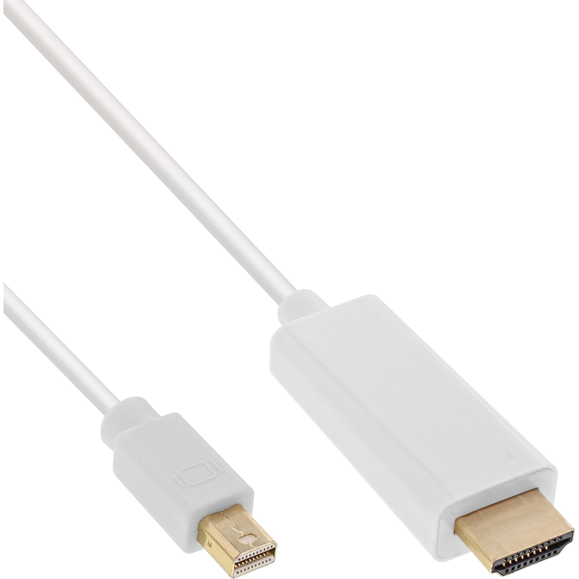 InLine Cavo convertitore Mini DisplayPort a HDMI - bianco - 5 m - 4K2K - con audio InLine Cavo Mini DisplayPort M a HDMI M, 5m, 4K2K, con Audio, bianc