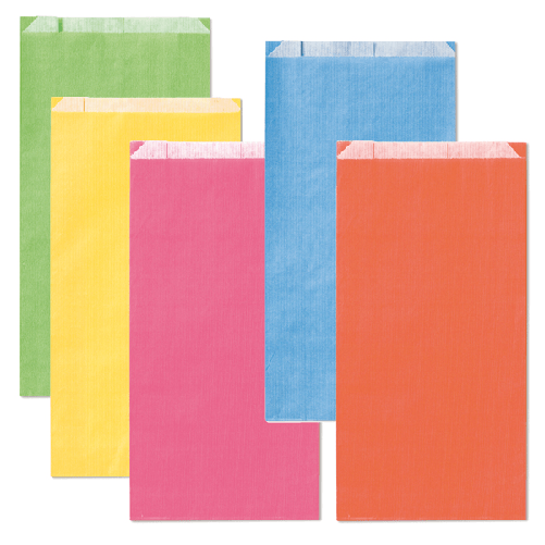 REX SADOCH 100 sacchetti a soffietto 12x22x4cm colori chiari assortiti Rex Sadoch
