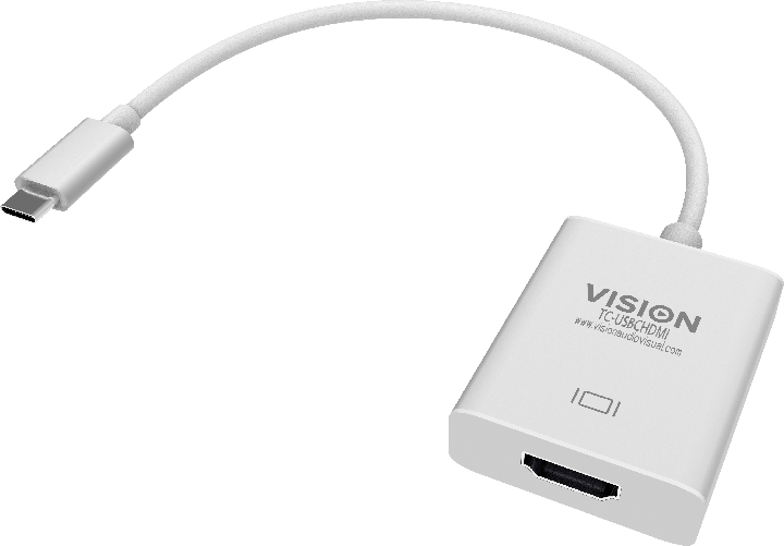 Vision TC-USBCHDMI adattatore grafico USB 3840 x 2160 Pixel Bianco (VISION Professional installation-grade USB-C to HDMI Vision TC-USBCHDMI adattatore