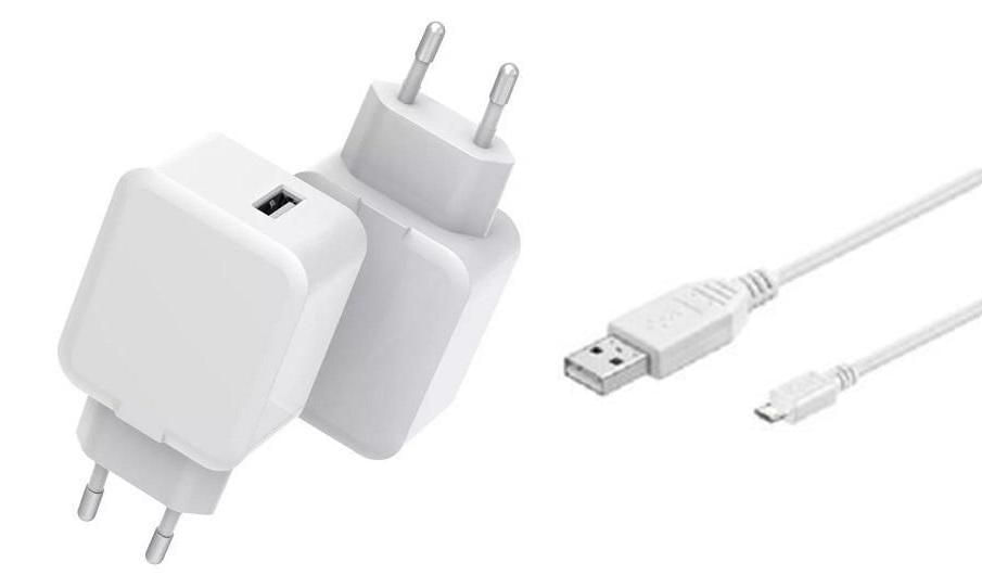 CoreParts MBXUSB-AC0010 Caricabatterie per dispositivi mobili Universale Bianco AC Interno (USB Charger with 3meter - Mi CoreParts MBXUSB-AC0010 Caric