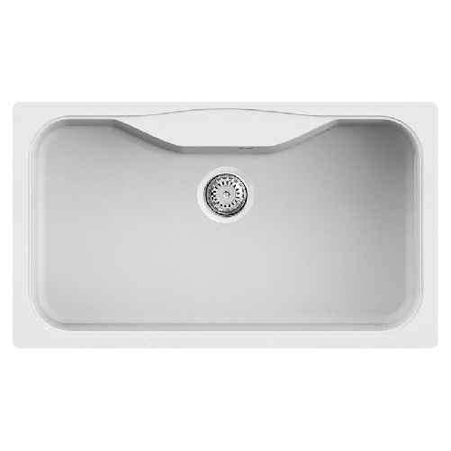 Elleci LGF36068 Fox 360 Lavello Granitek 1 Vasca 86 cm Titano Elleci Fox 360 Lavello montato su piano Rettangolare Granitek