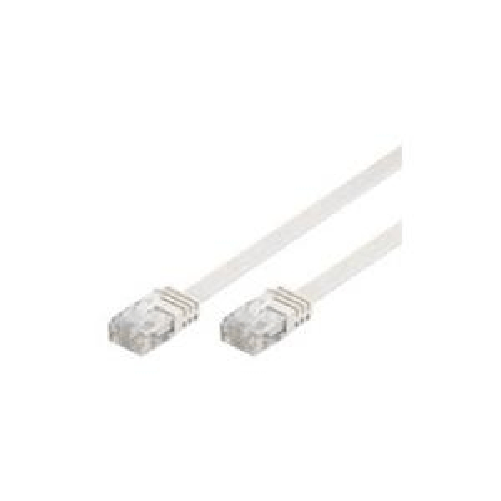 Goobay CAVO RETE PIATTO UTP CAT. 6 NON SCHERMATO - LUNGHEZZA MT. 0,5 - COLORE BIANCO HL HL93691 cavo di rete Bianco 0,5 m Cat6e U/UTP (UTP)