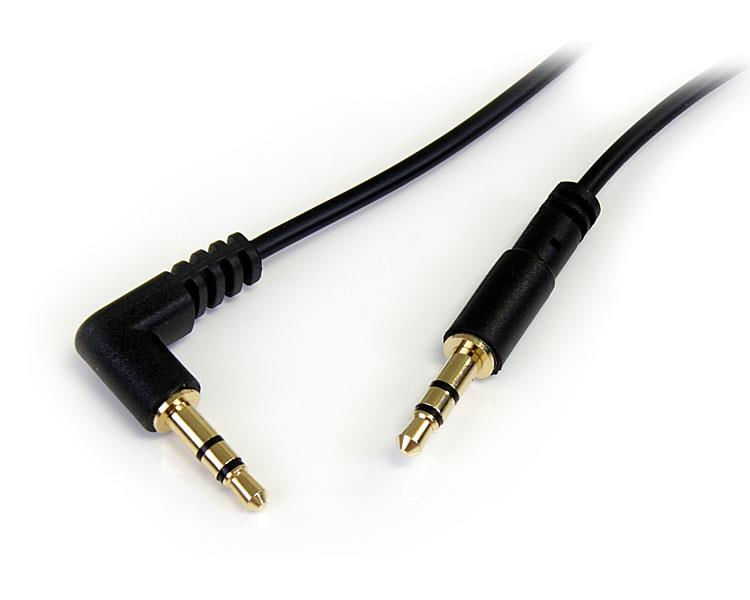 StarTech.com Cavo audio stereo da slim 3,5 mm ad angolare destro 30 cm - M/M