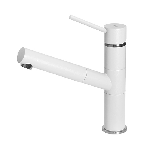 Elleci Rubinetto Miscelatore Cucina Reno Keratek Bianco Assoluto MKKREN96