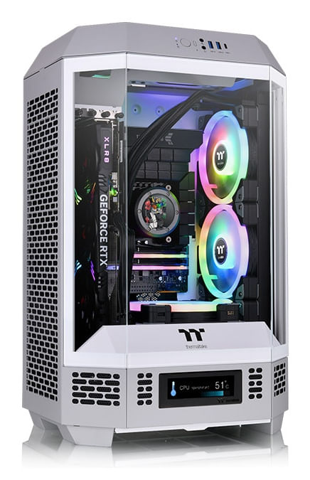 Thermaltake Tower 300 Limestone Micro Tower Grigio Bianco (Geh Thermaltake The Tower 300 Mini To) Thermaltake Tower 300 Limestone Micro Tower Grigio,