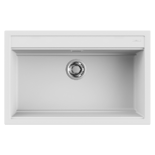 Elleci Lavello Incasso 1 vasca 79x51 Best 130 Keratek Bianco White Assoluto LKB13096