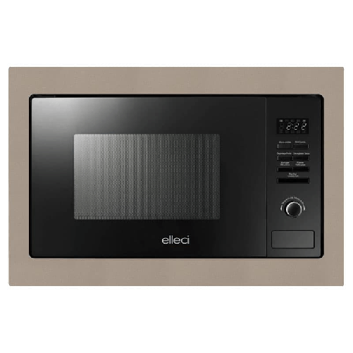 Elleci FGSP28143WS Forno a Microonde con Grill Capacita' 28 Litri Potenza 1100 W 8 Programmi Display LED Tortora Elleci Forno a microonde Plano MW G43