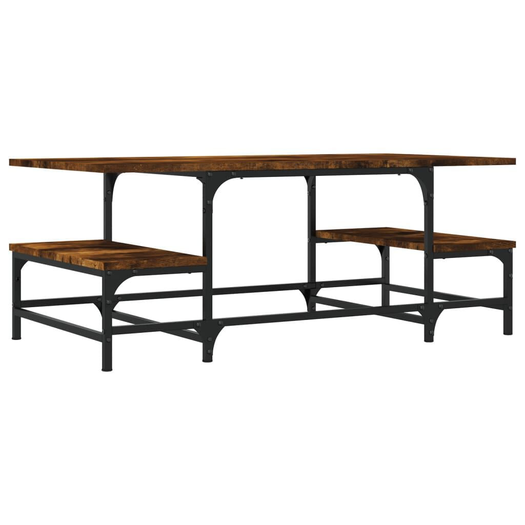 VidaXL Tavolino da Salotto Rovere Fumo 100x50,5x40cm Legno Multistrato VidaXL 835376 tavolino da caffè, comodino e consolle da soggiorno