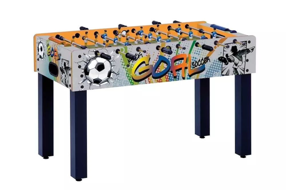GarlandoBF Calcio Balilla F-1 con grafica GOAL GARLANDO calciobalilla aste rientranti art. F1RGOAL Garlando F-1 GOAL Biliardino Multi