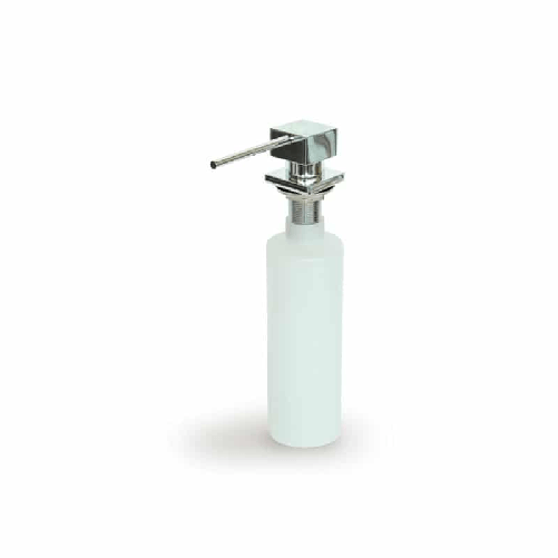 Elleci Dispenser sapone quadrato Element Cromato - ADI02301 Elleci ADI02301 erogatore di sapone Cromo, Bianco