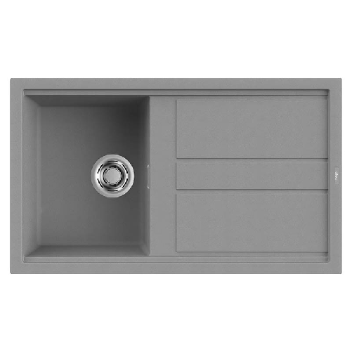 Elleci LGB40048 Best 400 Lavello Granitek Gocciolatoio reversibile 1 Vasca 86 cm Grigio cemento Elleci Best 400 G48 Mobile lavello Rettangolare Granit