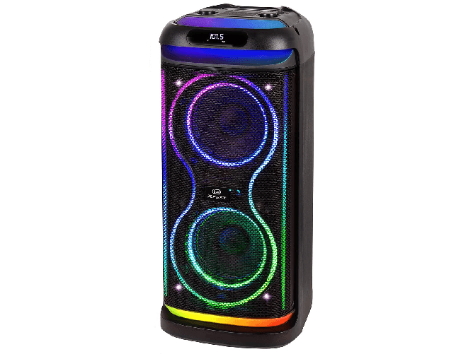Trevi XF 650 KB: Altoparlante Wireless 100W con Karaoke e Luci Multicolor Trevi XF 650 KB Altoparlante da festa Nero 100 W