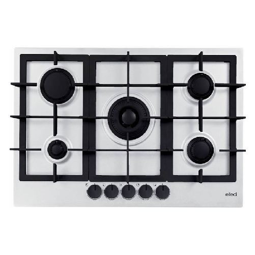 Elleci Piani cottura da incasso Plano Plus 75 5 fuochi Granitek 68 Bianco PGPP75168CS Elleci Plano Plus 75 G68 Bianco Da incasso 75 cm Gas 5 Fornello(