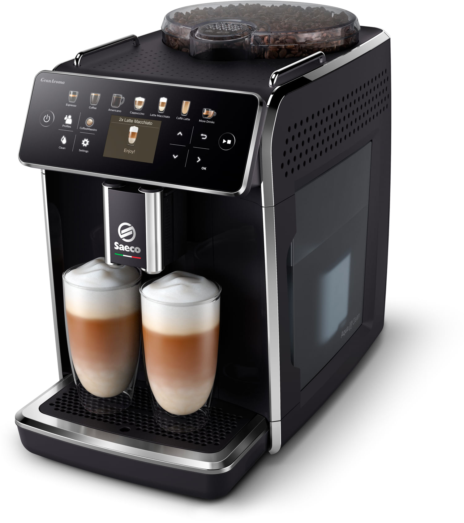 Saeco Macchina Da Caffe Automatica Saeco Sm6580/00 Granaroma Latte Go Cerami Saeco Macchina da caffè completamente automatica GranAroma SM6580/00