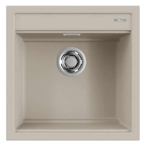 Elleci Lavello Incasso 1 vasca 51x51 Best 104 Keratek Champagne LKB10495