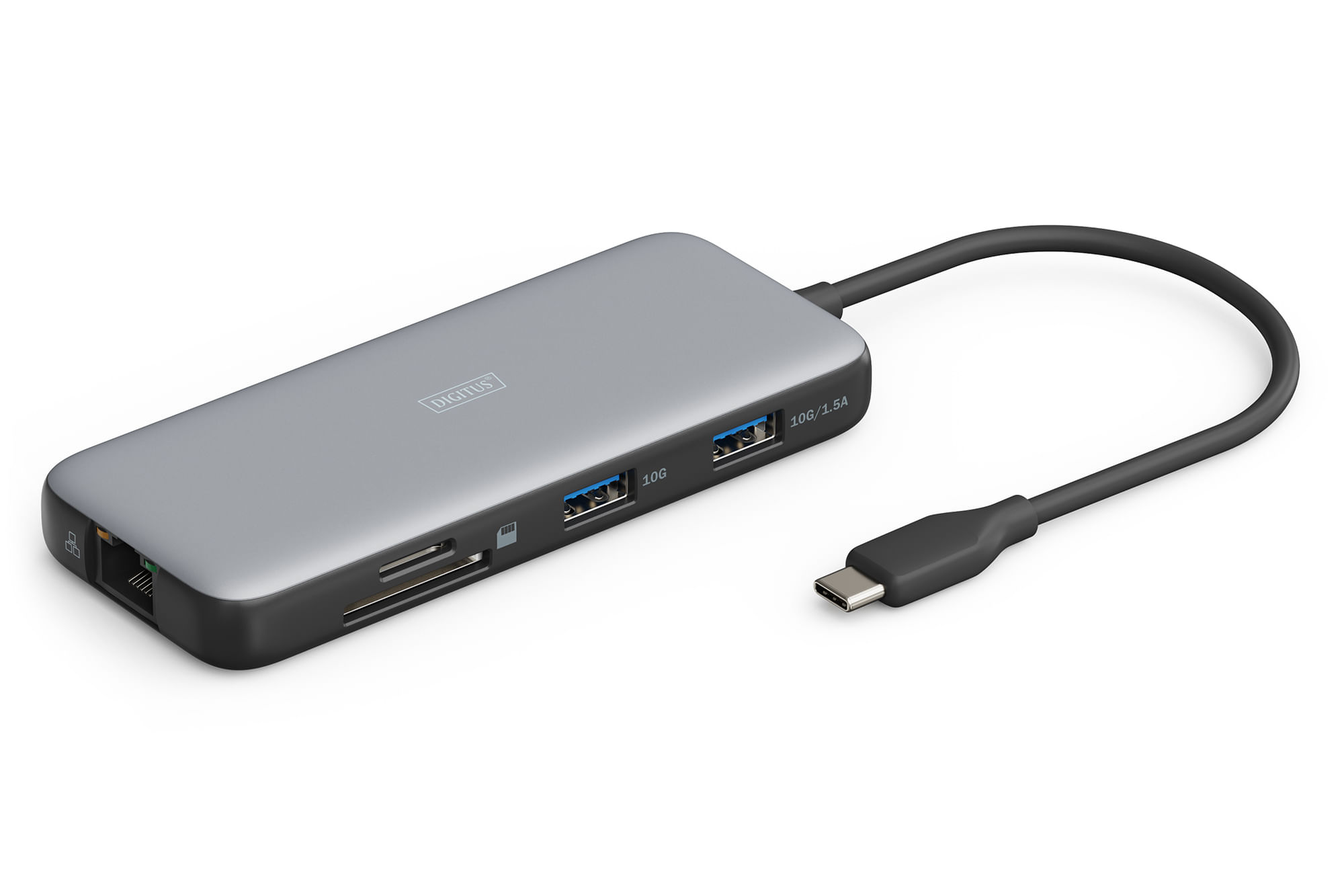 Digitus Docking Station Usb-C 7 Porte 1Xhdmi 3Xusb3.0 1Xrj45 1X Sd 1X Microsd 1Xusb-Cpd Digitus Docking station USB-C, 7 porte