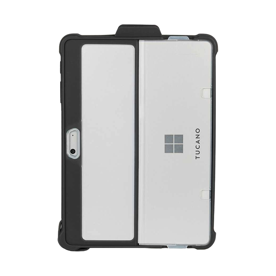 Tucano Casco 26,7 cm [10.5] Cover paraurti Nero, Trasparente (CASCO TABLETHUELLE BLACK - MICROSOFT SURFACE GO 4/3/2/1) Tucano Casco 26,7 cm (10.5") Co