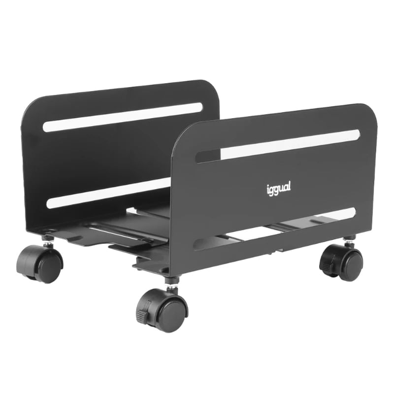 iggual SOP2 Supporto CPU a carrello Nero