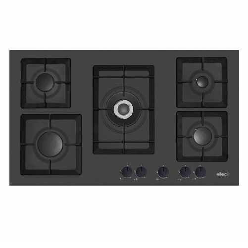 Elleci Plano 90 G40 Nero Da incasso 86 cm Gas 5 Fornello(i)