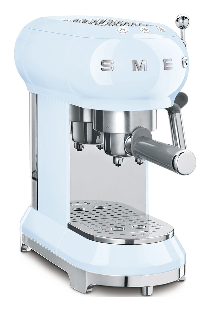 Smeg Macchina per caffÃ ̈ espresso Smeg con portafiltro Anni '50 Style Pastel Blue ECF01PBEU Smeg Macchina da Caffè Espresso Manuale 50's Style –