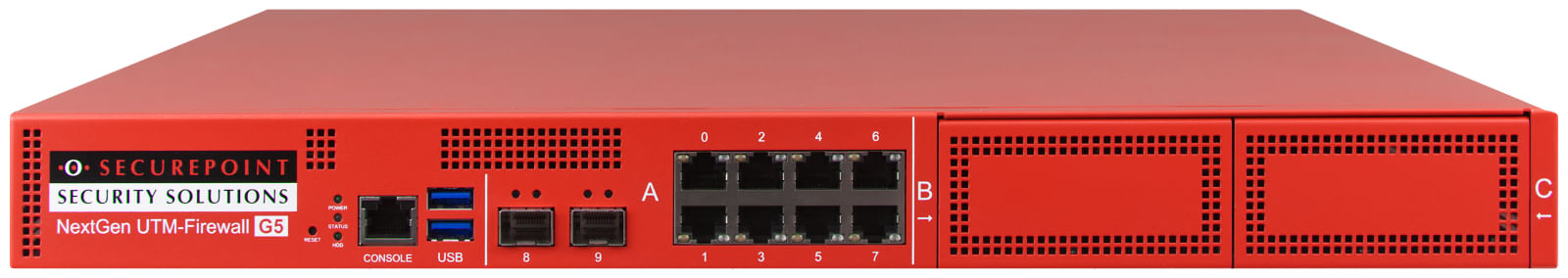 Securepoint RC1000R G5 (Rev. 1) firewall (hardware) 1U 30 Gbit/s