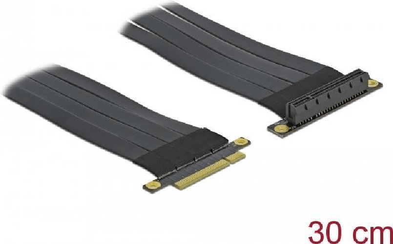 Delock Riser Karte PCI Express x8 zu x8 mit flexiblem Kabel 30 cm (85766) DeLOCK Scheda Riser PCI Express x8 per x8 con cavo flessibile da 30 cm