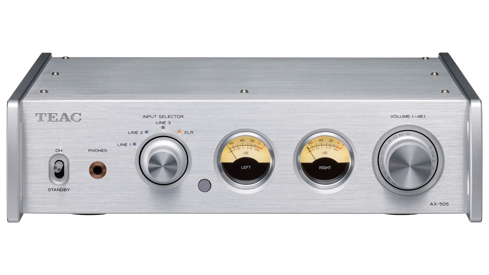 Teac TEAC Europe GmbH Amplificatore integrato stereo integrato TEAC AX-505 Argento TEAC AX-505 2.0 canali Casa Argento