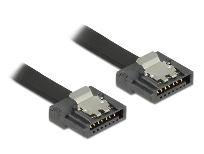 DeLOCK 83838 cavo SATA 0,1 m SATA 7-pin Nero