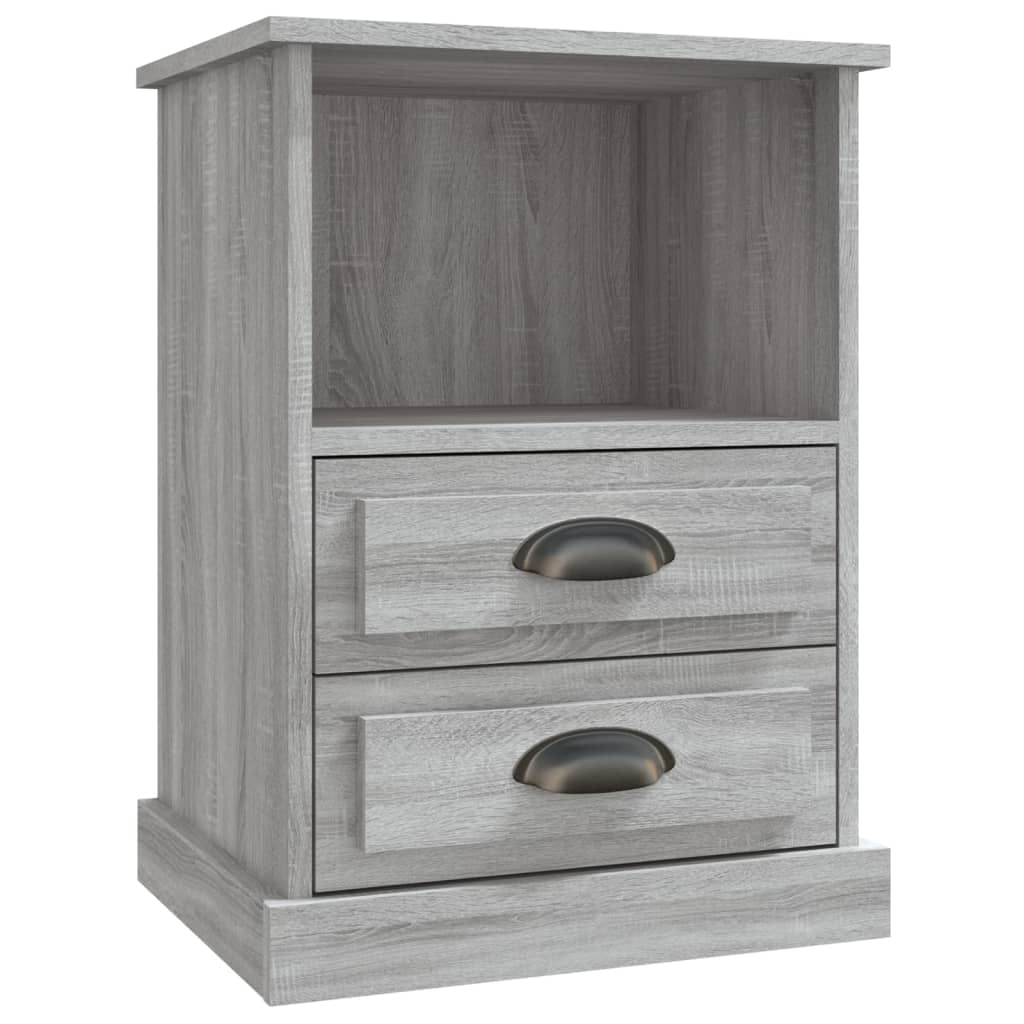 VidaXL Comodini 2 pz Grigio Sonoma 43x36x60 cm VidaXL 816341 comodino Quercia
