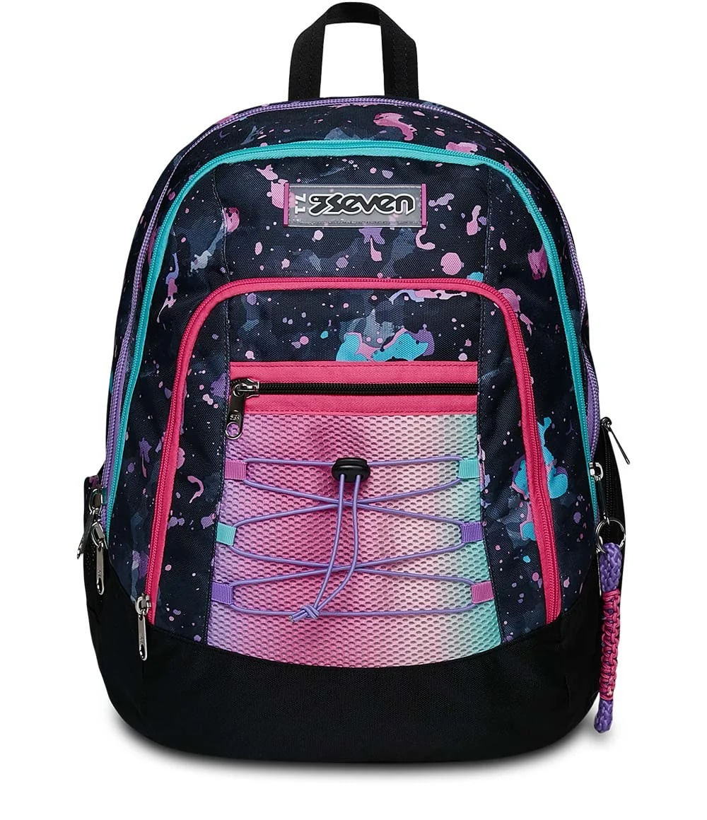 Seven Zaino Scuola Seven Advanced con Speaker Wireless e Tasca Porta PC Seven 200102353-414 zaino Zaino scolastico Multicolore Poliestere