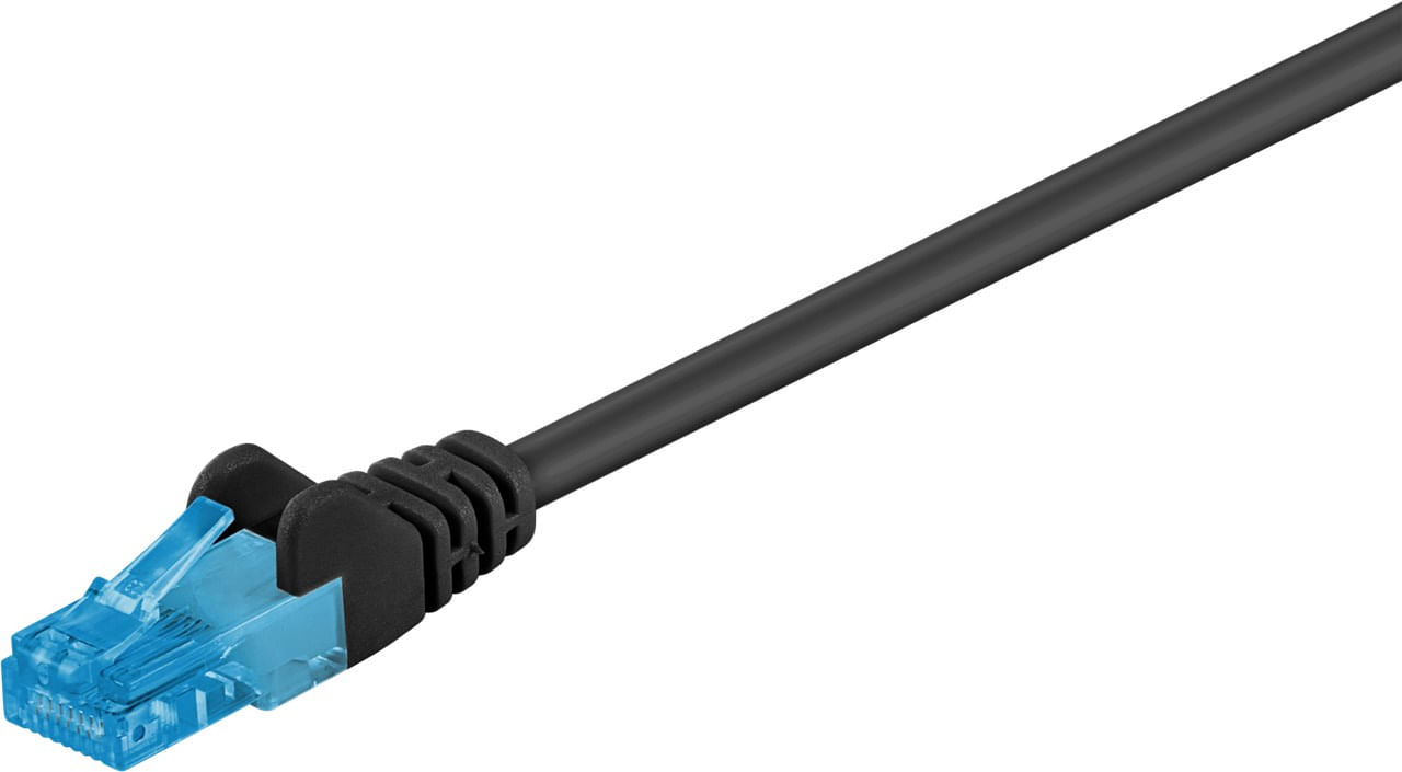 Wentronic Goobay 55410 Netzwerkkabel 5 m Cat6a U/UTP (UTP) Schwarz (55410) Goobay 55410 cavo di rete Nero 5 m Cat6a U/UTP (UTP)