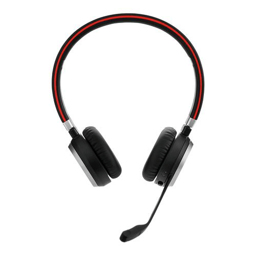 Jabra Evolve 65 MS Stereo Auricolare Con cavo e senza cavo A Padiglione Ufficio Micro-USB Bluetooth Nero