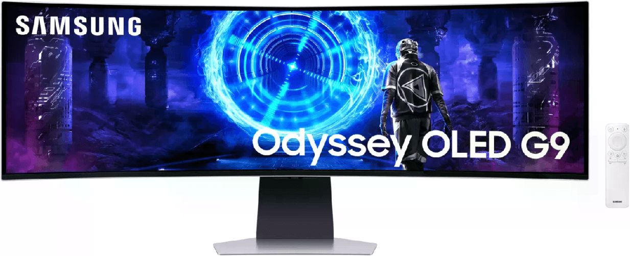 Samsung S49DG954SU Monitor PC 124,5 cm (49") 5120 x 1440 Pixel Dual QHD OLED Argento
