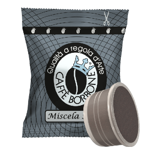 CAFFÈ BORBONE - MISCELA NERA - Box 50 CAPSULE COMPATIBILI ESPRESSO POINT da 7g Caffè Borbone Miscela Nera Capsule caffè 50 pz