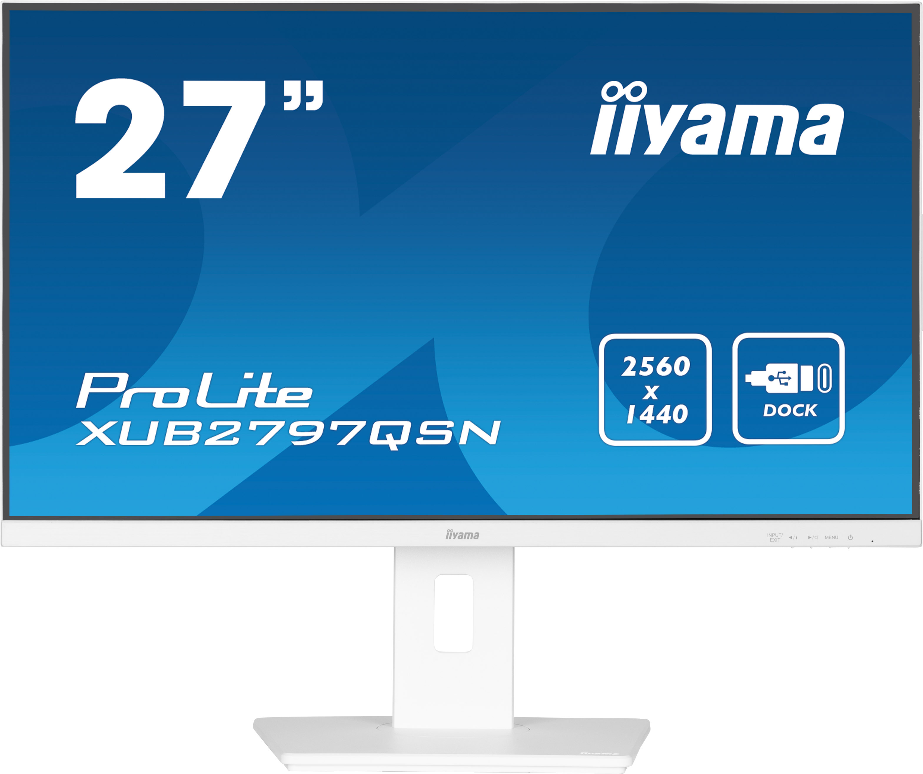 iiyama G-MASTER XUB2797QSN-W2 Monitor PC 68,6 cm (27") 2560 x 1440 Pixel 4K Ultra HD LED Bianco