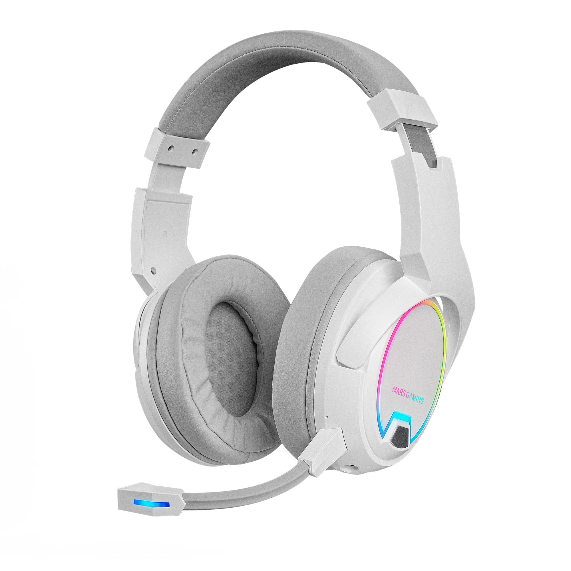 Mars Gaming MHW-100 Auricolare Con cavo e senza cavo A Padiglione USB tipo-C Bianco