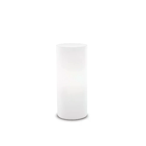 Ideal Lux Lampada Da Tavolo Moderna Edo Vetro Bianco 1 Luce E27 Small Ideal Lux EDO TL1 SMALL lampada da tavolo E27 Bianco