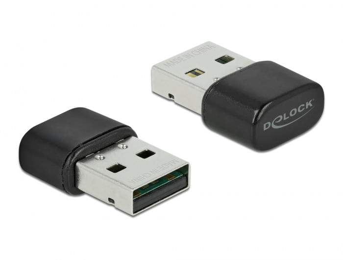 DeLOCK Adattatore USB Bluetooth 4.2 e Dualband WLAN ac/a/b/g/n 433 Mbps