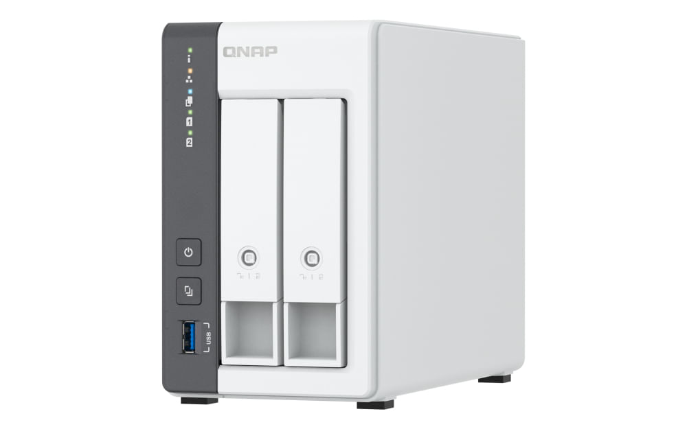 QNAP TS-216G server NAS e di archiviazione Tower Collegamento ethernet LAN Bianco Cortex-A55