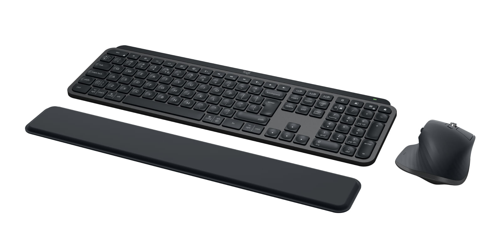 Logitech MX Keys S Combo tastiera Mouse incluso RF senza fili + Bluetooth QWERTY US International Grafite (Mx Keys S Com Logitech 920-011614 tastiera