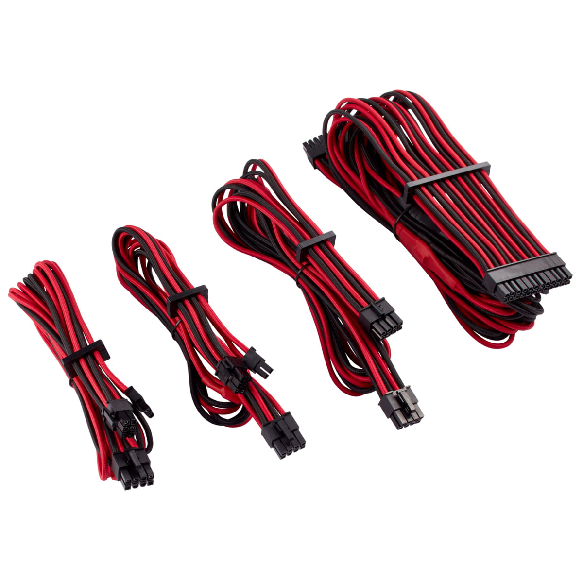 Corsair Set di cavi premium con guaina (Gen 4) - rosso/nero Corsair CP-8920219 cavo di alimentazione interno