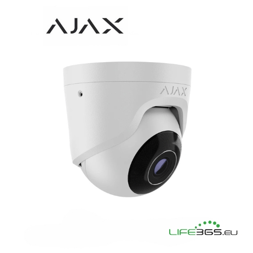 Ajax Telecamera Dome (TurretCam) (5 Mp/2.8 mm) bianco