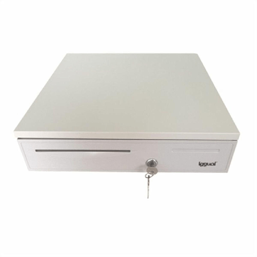 Iggual IRON-50W Cassetto di cassa manuale e automatico Iggual Cassetto contanti iggual IRON-50W 42cm 5+8 bianco