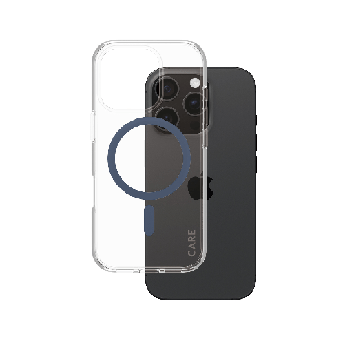 PanzerGlass CARE by PG Blue MagSafe iPhone16 6.3 Pro custodia per cellulare Cover Trasparente