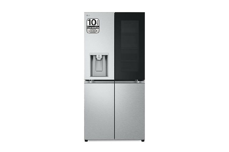 LG InstaView GMG861MBAE frigorifero side-by-side Libera installazione 508 L E Nero Acciaio inox