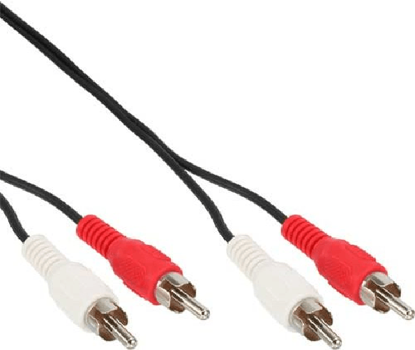 InLine Kabel - 2 x Cinch Stecker - 2 x Cinch Stecker - 2,0 m (89933)